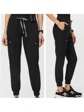 FIGS Women’s Black Muoy Jogger Scrub Large Regular EUC